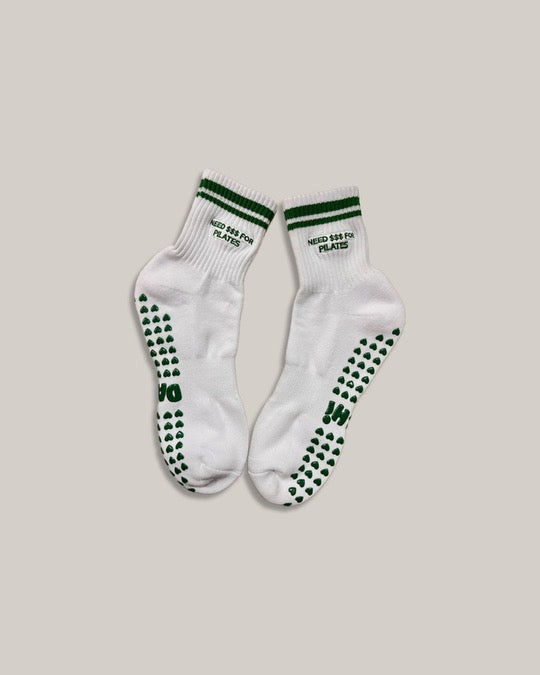 Need $$$ For Pilates Half Crew Grip Sock