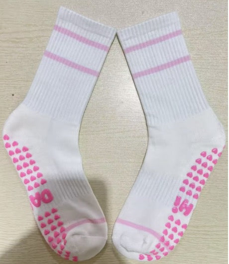 Off White Crew Pink Stripes